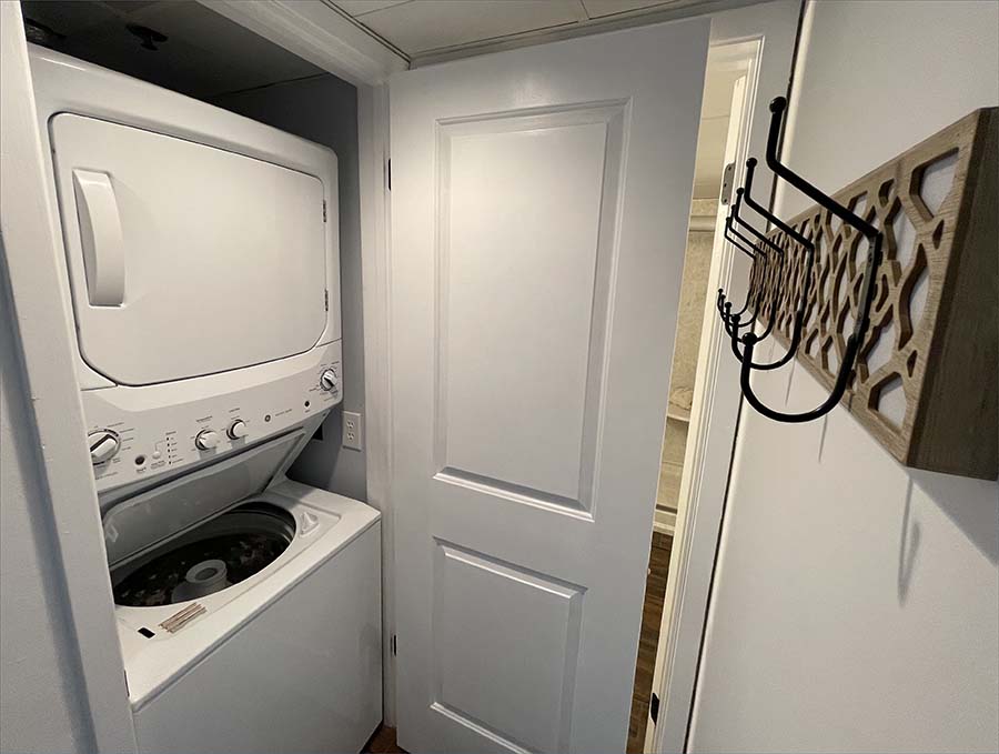 Private washer and dryer.