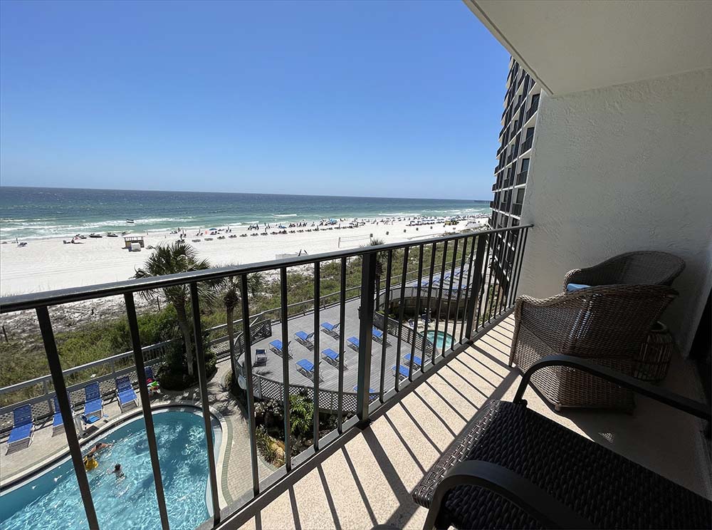 Panama City Beach Condo with Gulf Front views of the Gulf of Mexico.