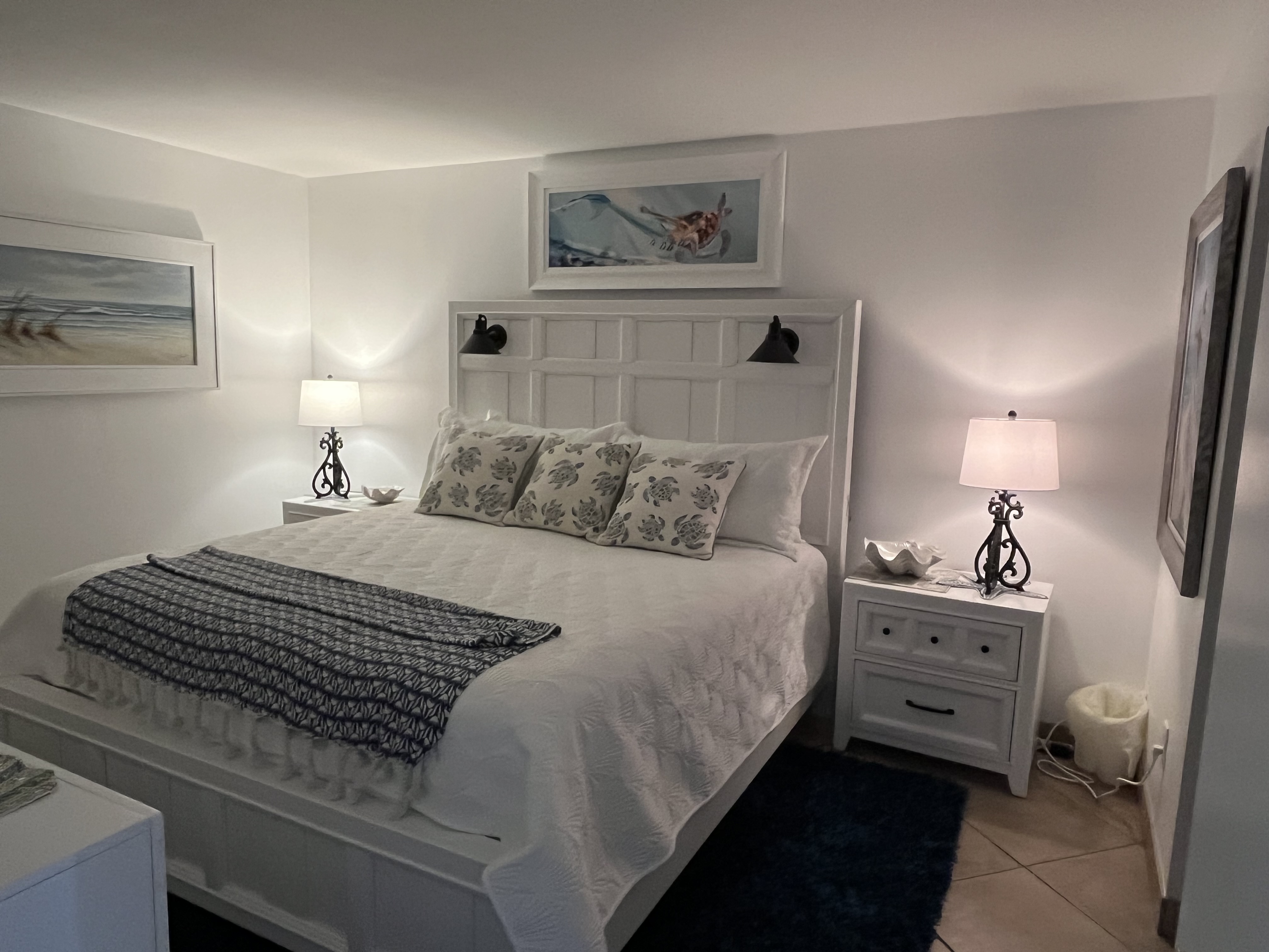 Master bedroom suite with personal access to the private balcony.