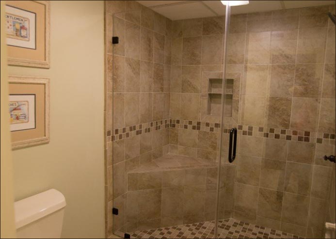 Attached master bathroom with extra large walk in shower.