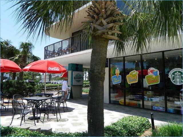 Pizza, coffee, treats and supplies right on site of Edgewater, Panama City Beach Florida