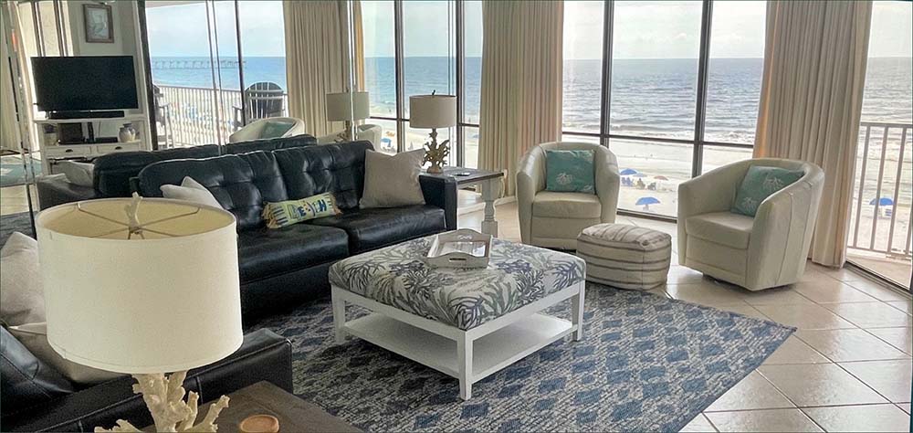 Panama City Beach 2 bedroom condo, beautifully furnished.
