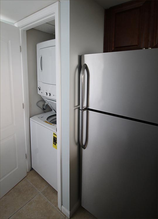This ideal family condo includes a private washer and dryer.